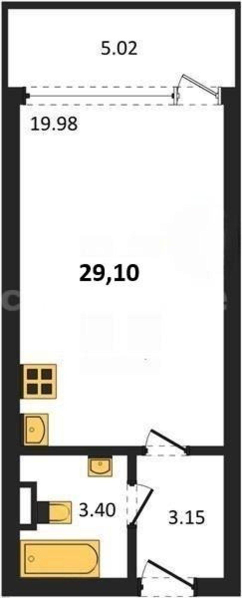 Купить квартиру за 12 884 000 рублей на Парковая улица, д.15