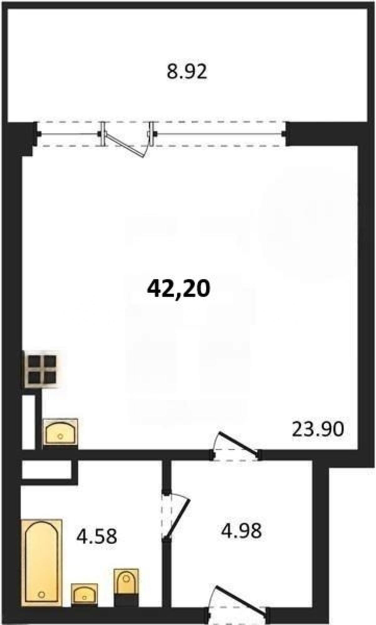 Купить студию за 15 030 000 рублей на Летчиков улица, д.10