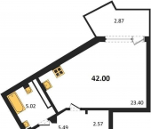 -комн, 42 кв м, этаж 4/5 Летчиков улица, д.10