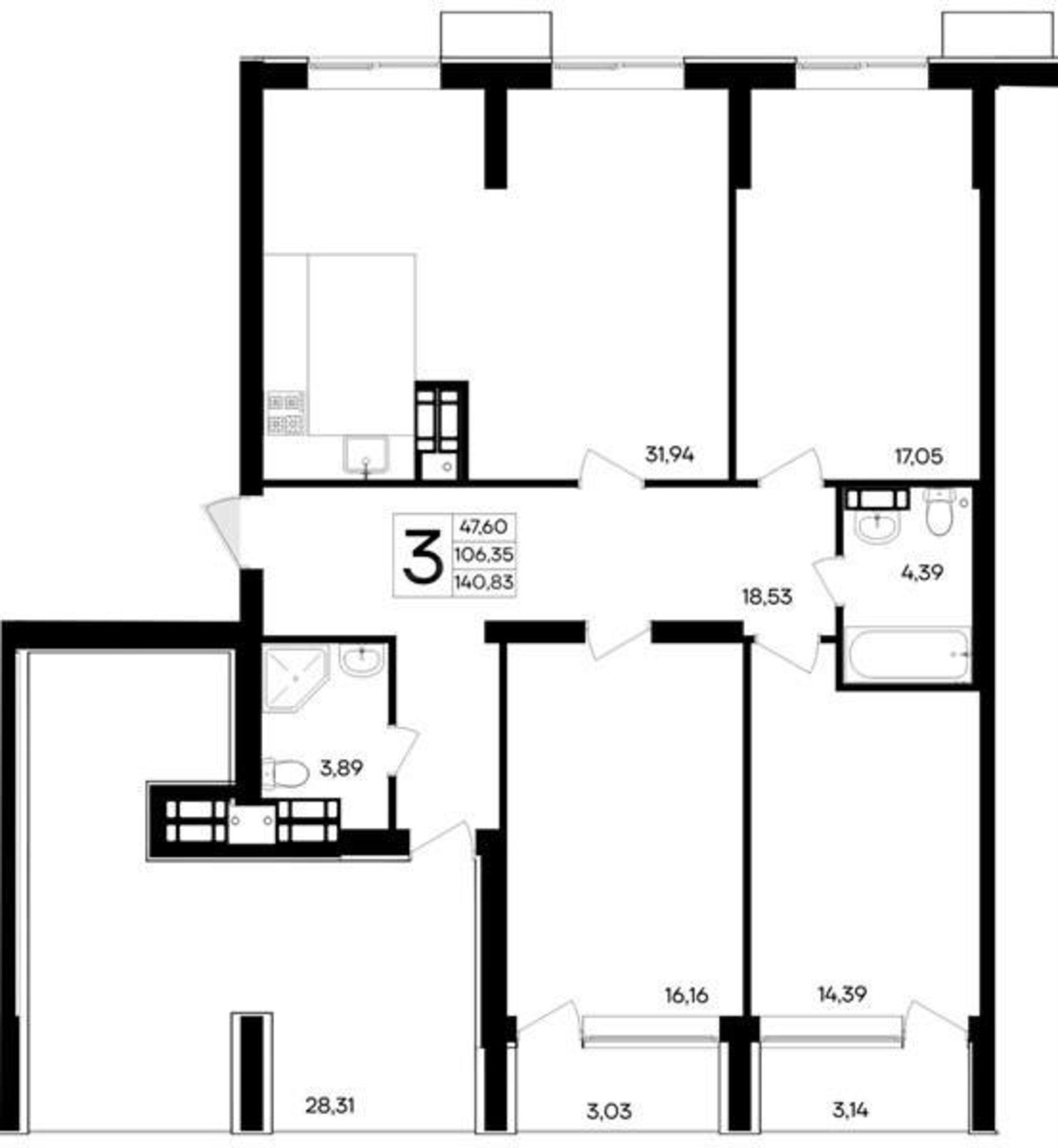 Купить квартиру за 25 349 400 рублей на Мате Залки улица, д.86