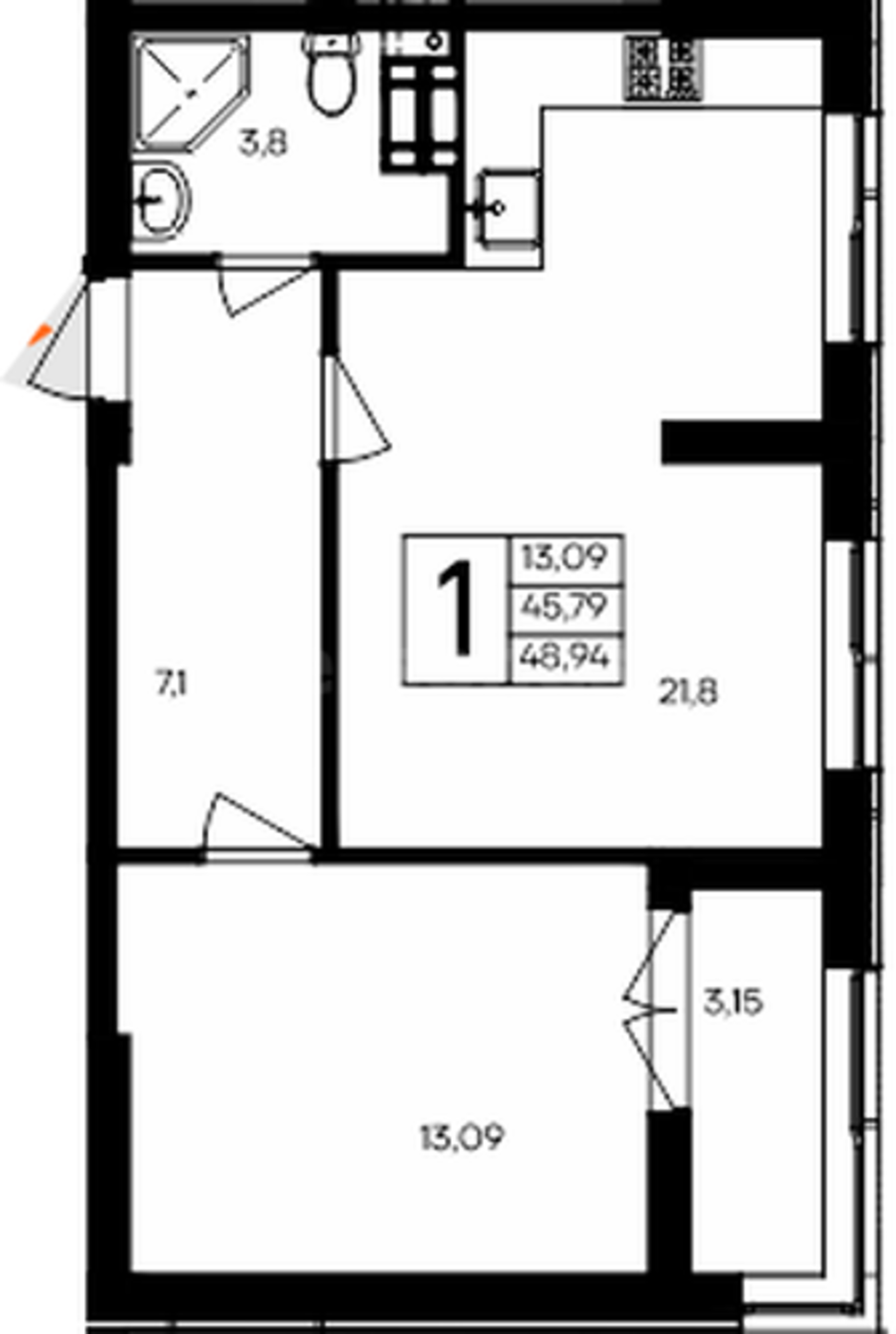 Купить квартиру за 10 522 100 рублей на Мате Залки улица, д.86