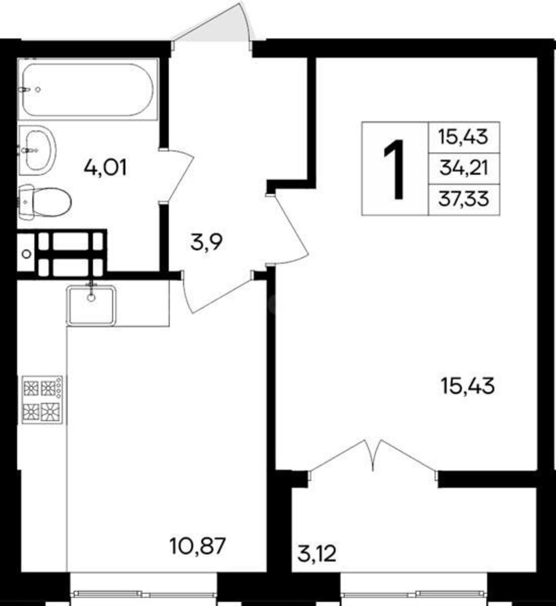 Купить квартиру за 8 212 600 рублей на Мате Залки улица, д.86