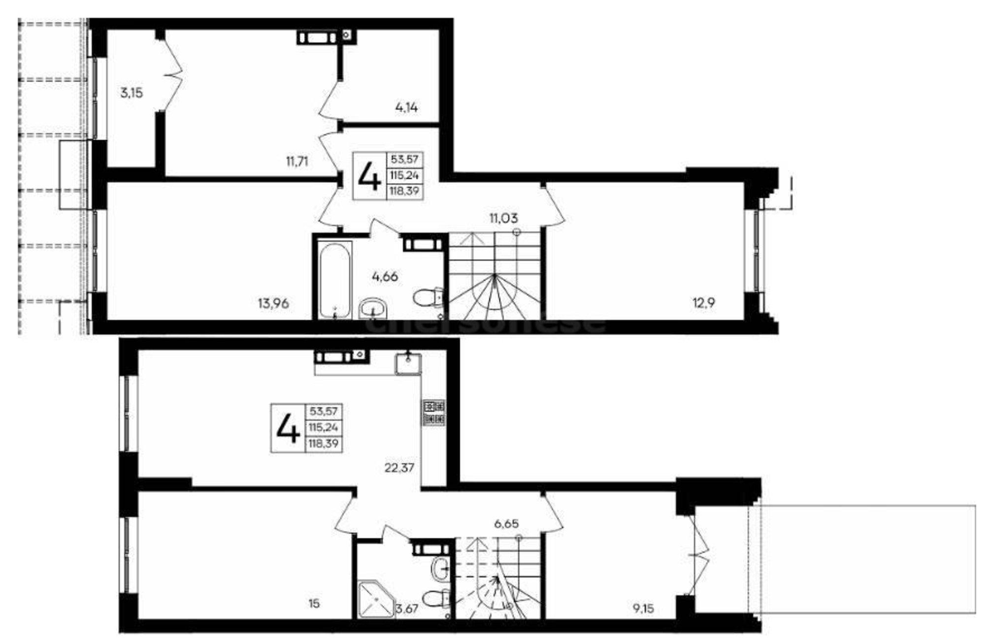 Купить квартиру за 21 310 200 рублей на Мате Залки улица, д.86