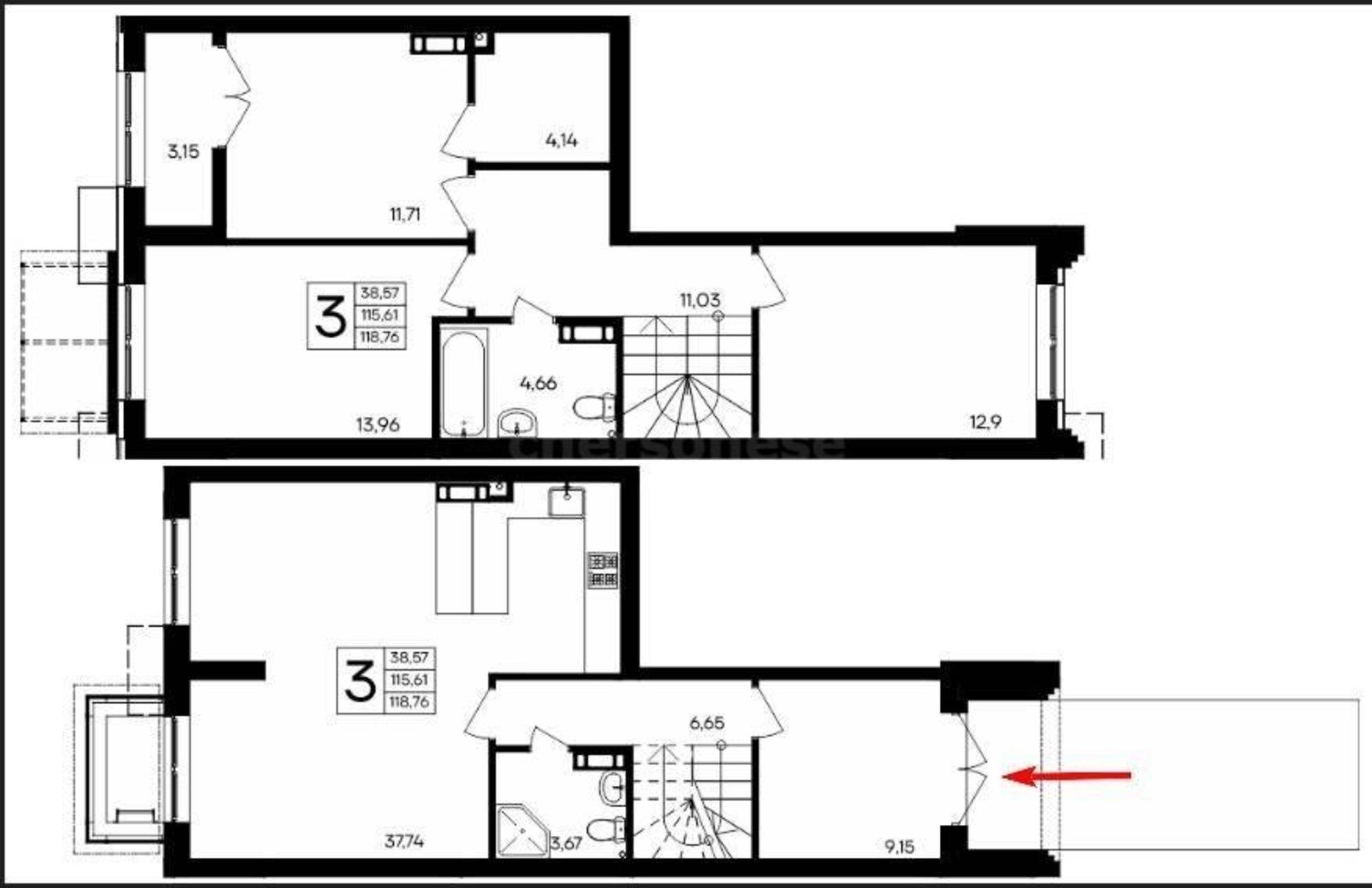 Купить квартиру за 21 376 800 рублей на Мате Залки улица, д.86