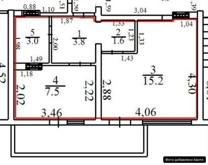 1-комн квартира Античный проспект, д.8Б
