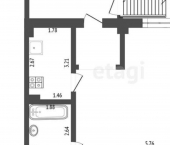 1-комн, 49кв м, этаж 1/9 Маячная улица, 50