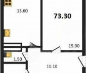 3-комн, 73 кв м, этаж 1/9 улица Токарева, 18Д к1