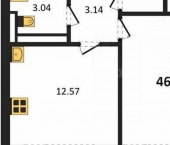 1-комн, 47кв м, этаж 8/10 Севастополь, Парковая улица, 15