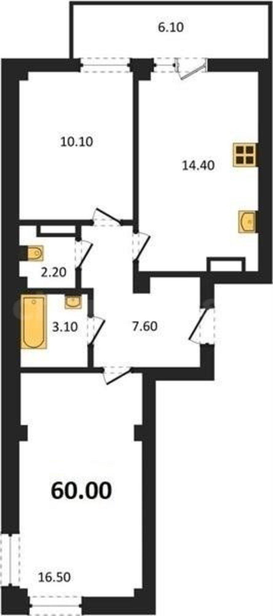 Купить квартиру за 12 000 000 рублей на Токарева улица, д.18Д/4