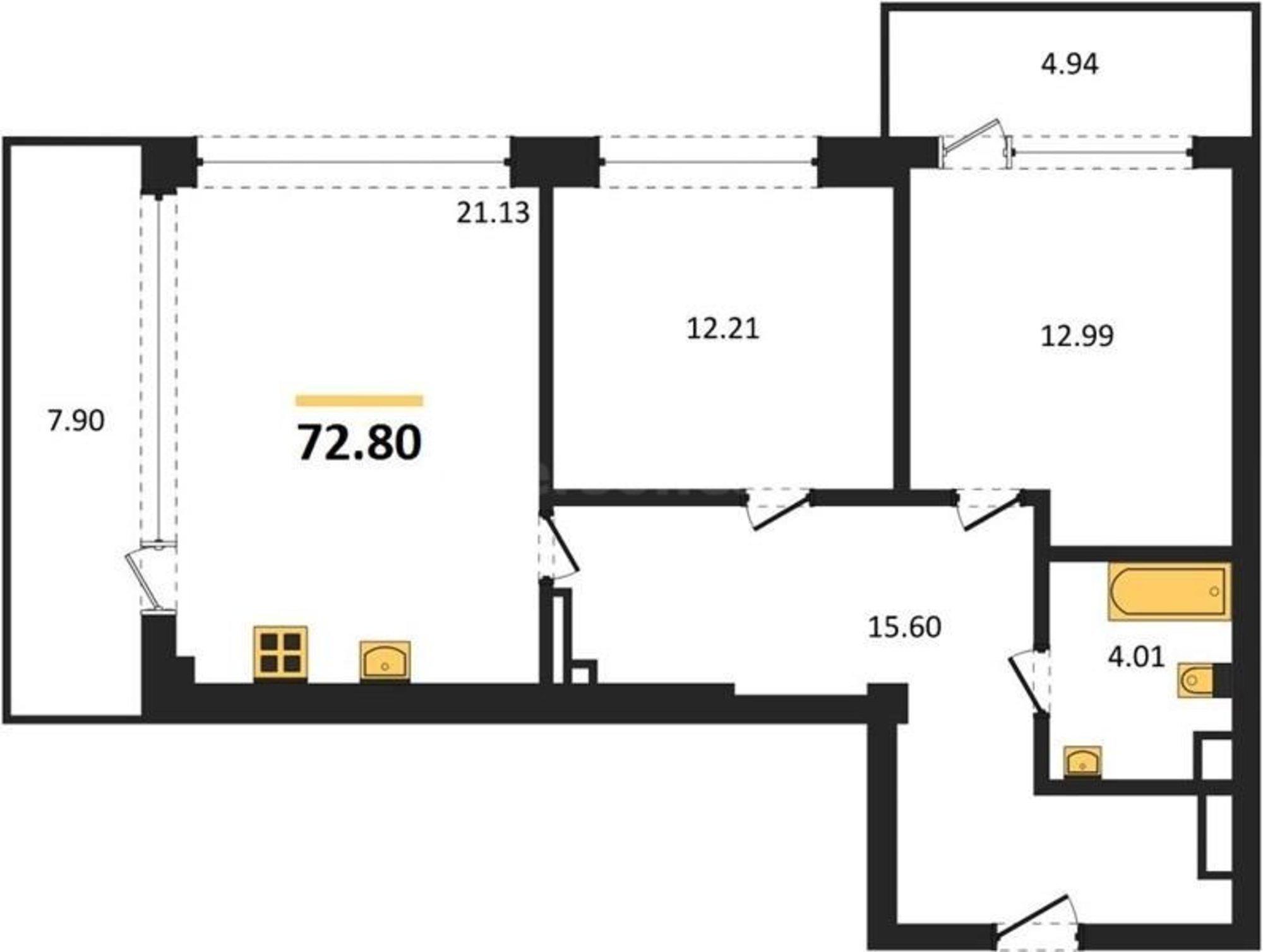 Купить квартиру за 27 627 600 рублей на Парковая улица, д.15