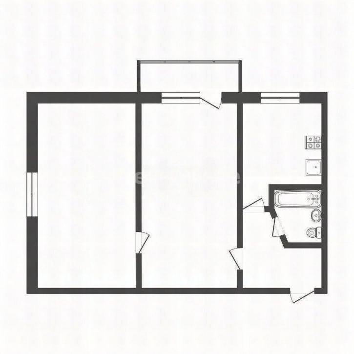 2-комн квартира Юрия Гагарина проспект, д.36