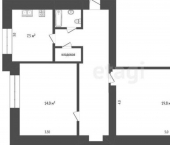 2-комн, 58кв м, этаж 2/3 улица Матвея Воронина, 7/27