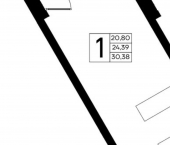 1-комн, 30 кв м, этаж 4/4 Севастополь, Нахимовский район, Качинский муниципальный округ, село Орловка