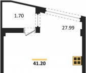 -комн, 41.2 кв м, этаж 4/5 Летчиков улица, д.10