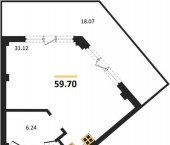 -комн, 59.7 кв м, этаж 4/5 Летчиков улица, д.10