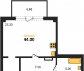 -комн, 44 кв м, этаж 4/5 Летчиков улица, д.10