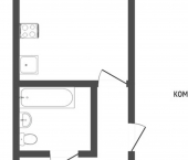 1-комн, 36кв м, этаж 5/5 Античный проспект, 68
