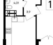 1-комн, 37 кв м, этаж 5/9 Севастополь, Балаклавский муниципальный округ, ЖК Семисчастье