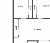 3-комн, 43кв м, этаж 1/4 ул Гоголя, 45