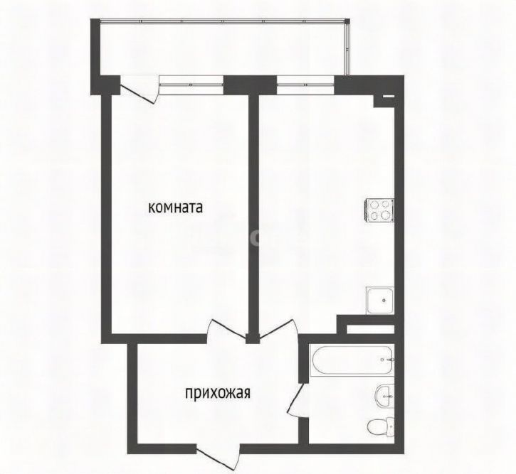 1-комн квартира Колобова улица, д.18/7