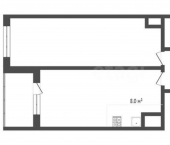 1-комн, 47кв м, этаж 5/10 проспект Генерала Острякова, 244 к3