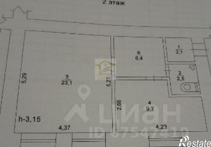 1-комн квартира пр-кт Гагарина, 41,  д. 41