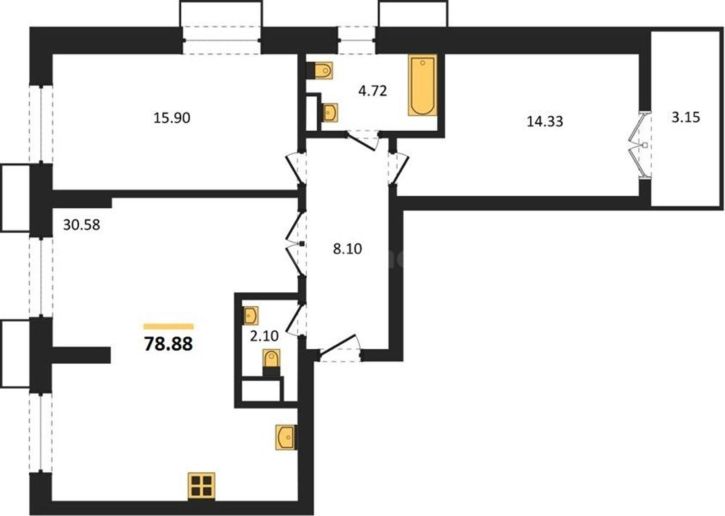 2-комн квартира улица Мате Залки, д.86