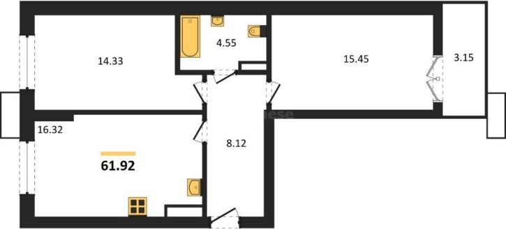 2-комн квартира улица Мате Залки, д.86