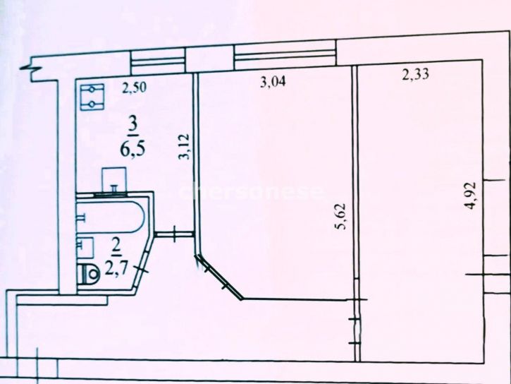2-комн квартира Горпищенко улица, д.55