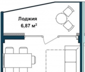 -комн, 33.6 кв м, этаж 5/5 Летчиков улица, д.10