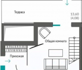 1-комн, 64 кв м, этаж 1/12 Балаклавское шоссе, 2