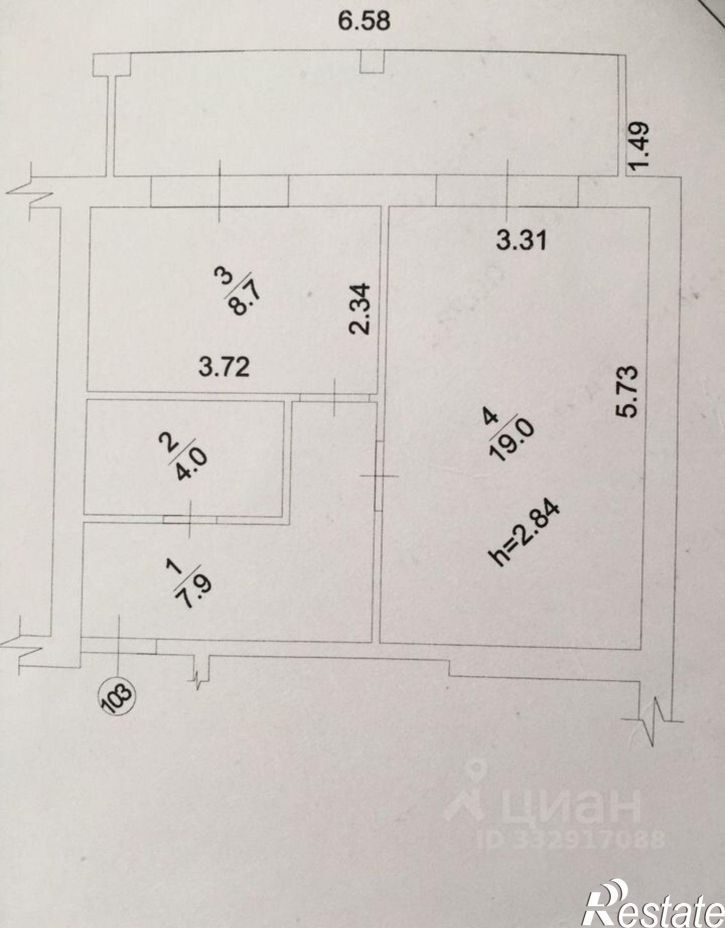 1-комн квартира Античный пр-кт, 52,  д. 52