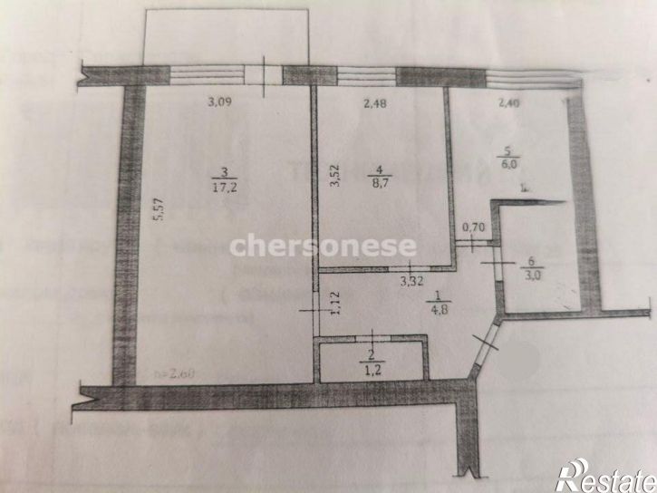 2-комн квартира Репина улица, д.20