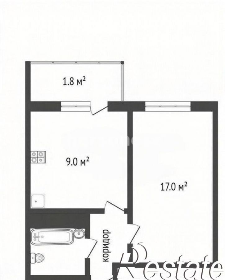 1-комн квартира Симонок улица, д.55В