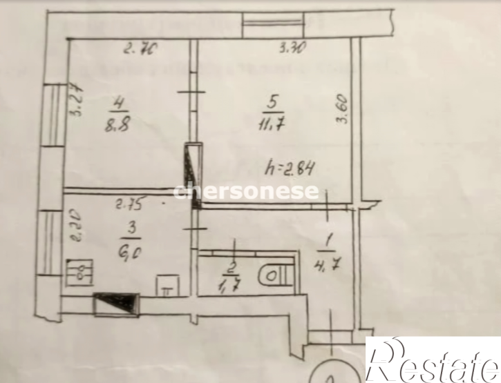 2-комн квартира улица Капитанская, д.17